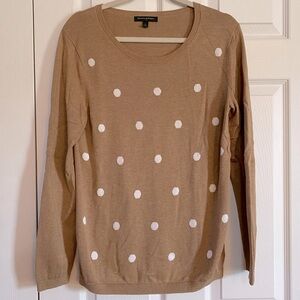 Banana Republic Tan PolkADot Sweater